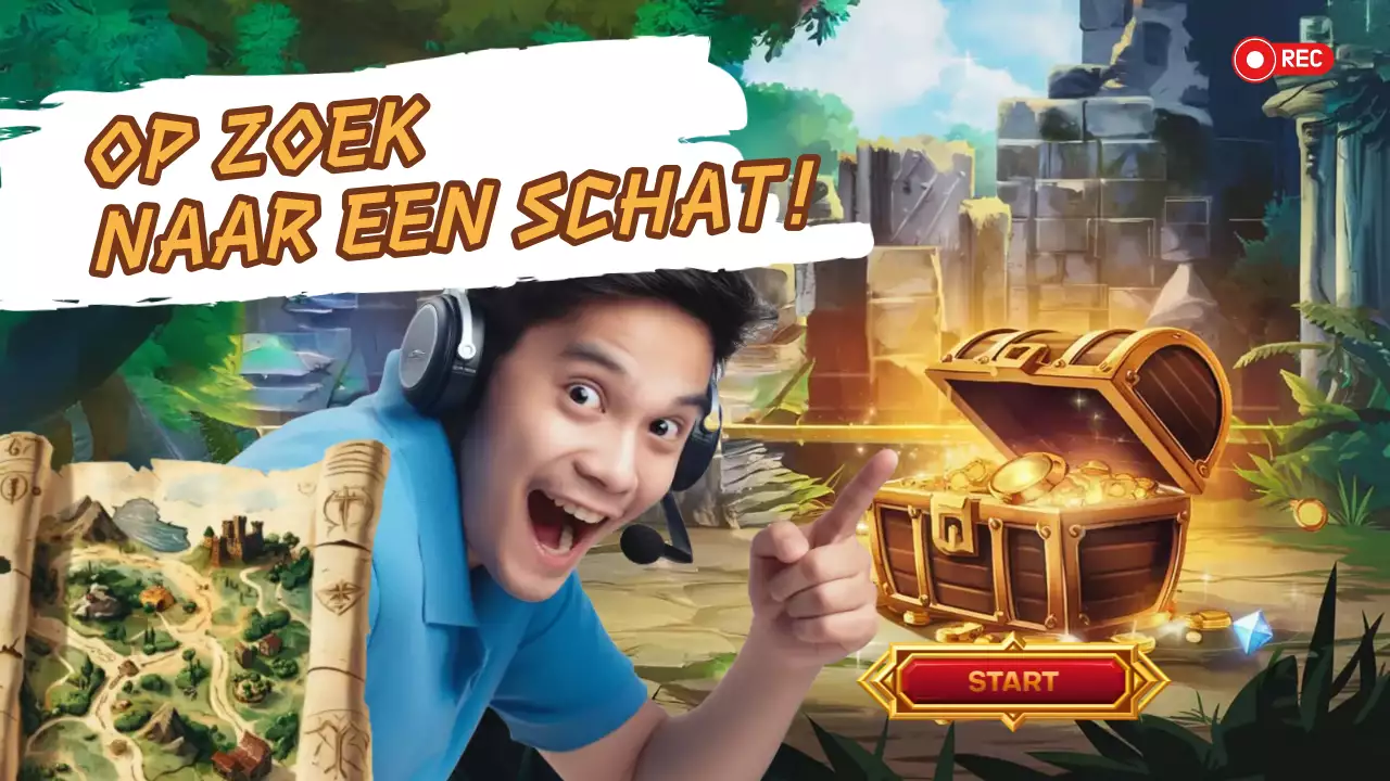 groen avonturenspel advertentie