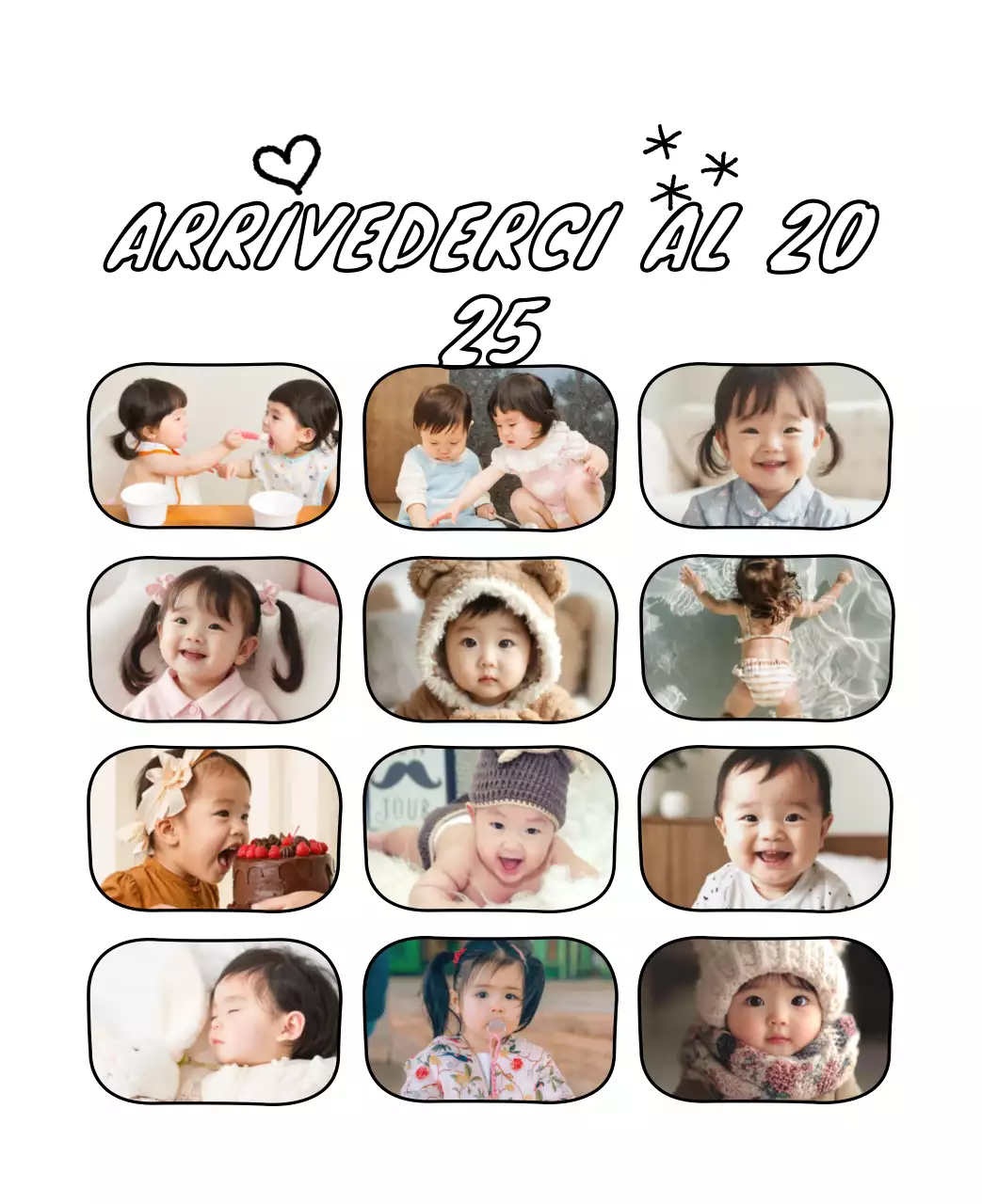 Adorabile calendario di Capodanno