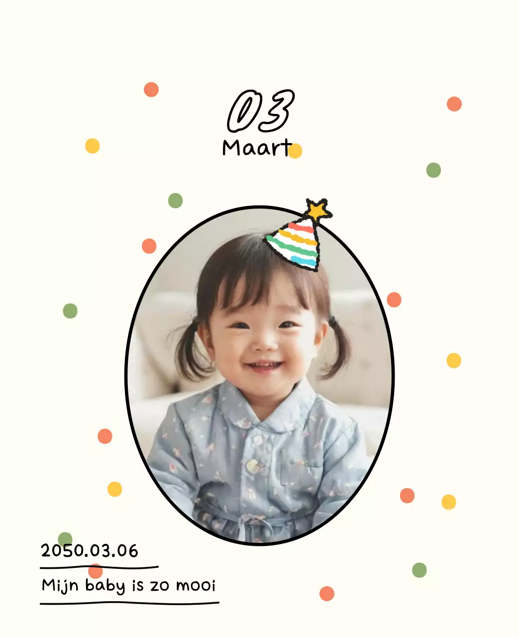 Schattige nieuwjaarskalender