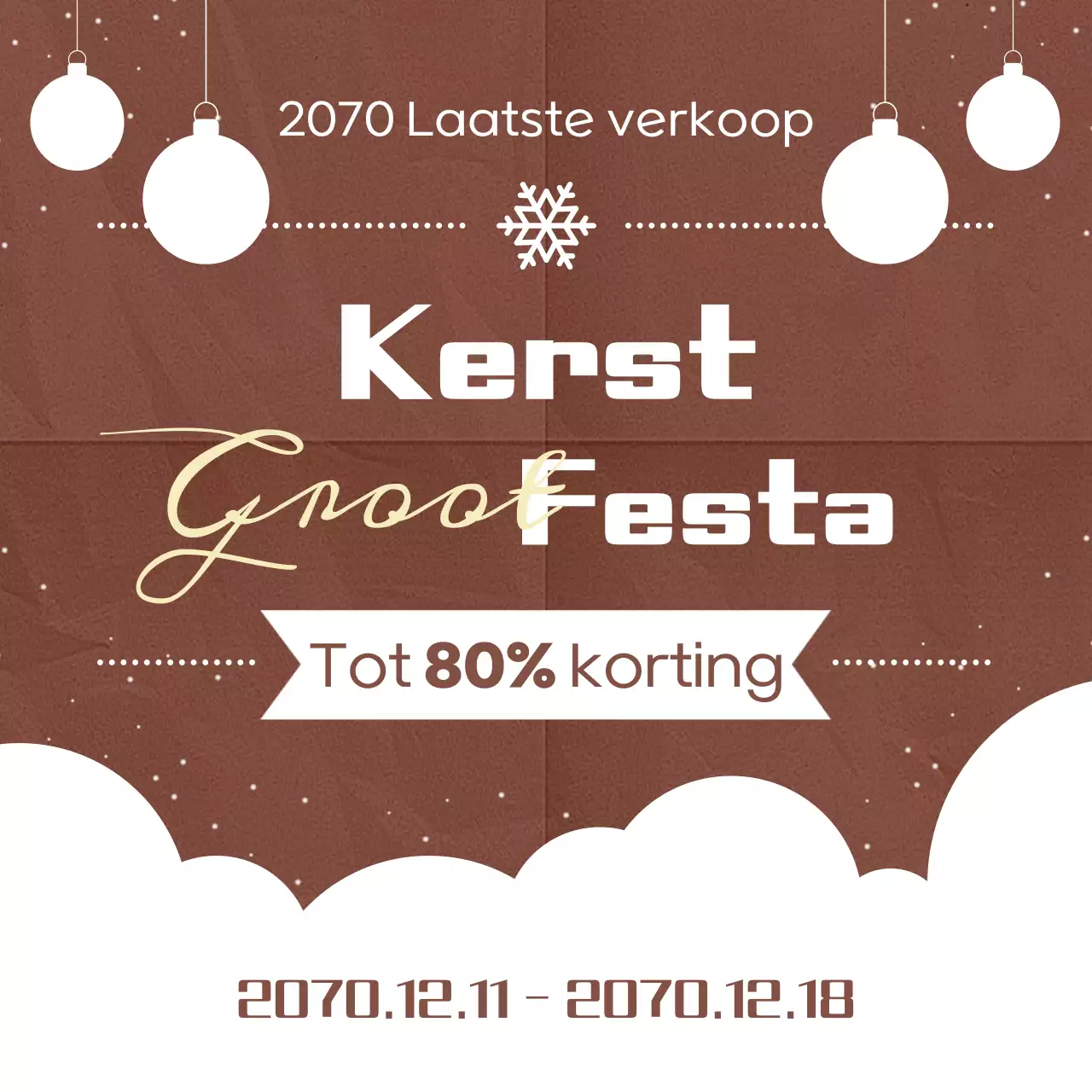 Rood Vintage Kerstevenement