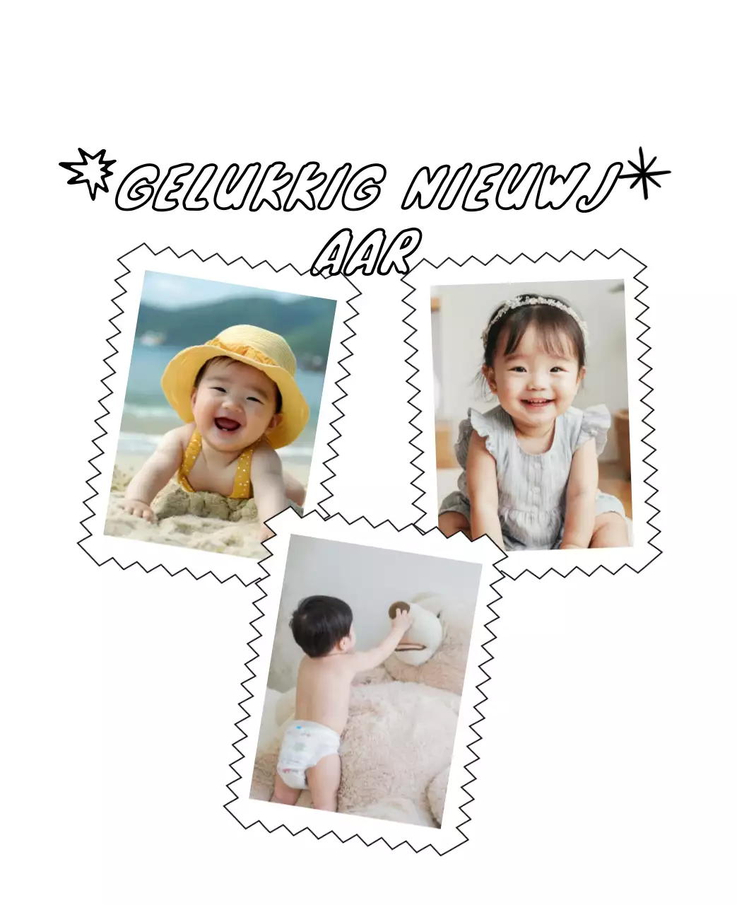 Schattige nieuwjaarskalender
