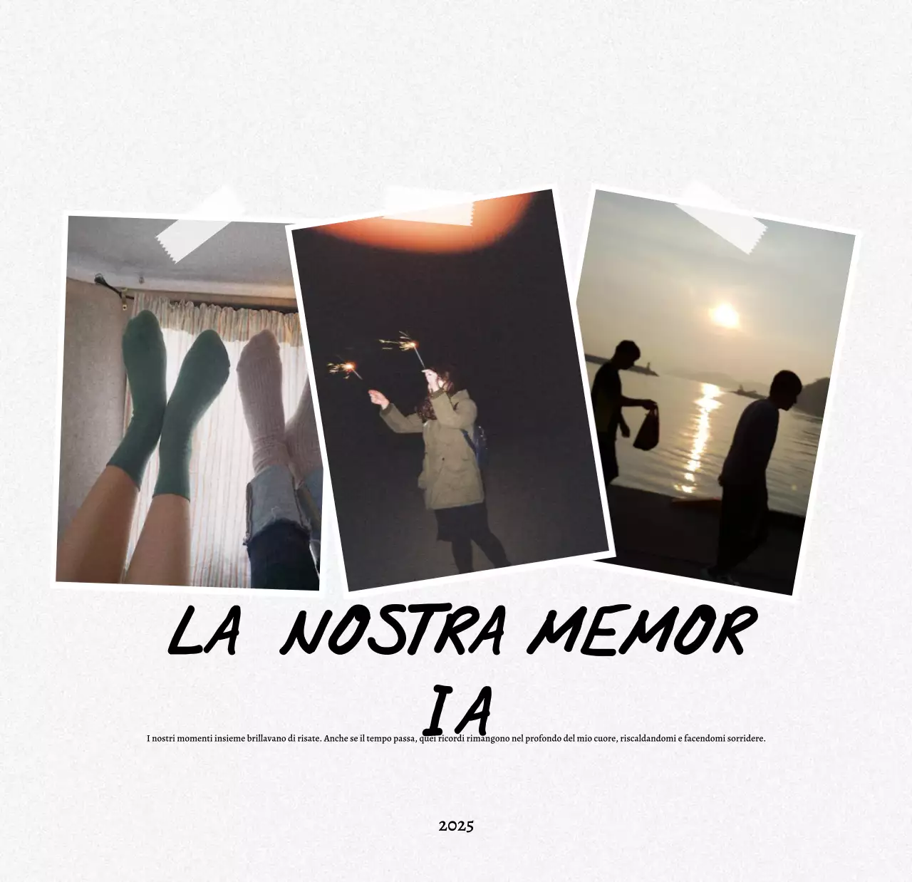 Calendario fotografico vintage con cornici per foto