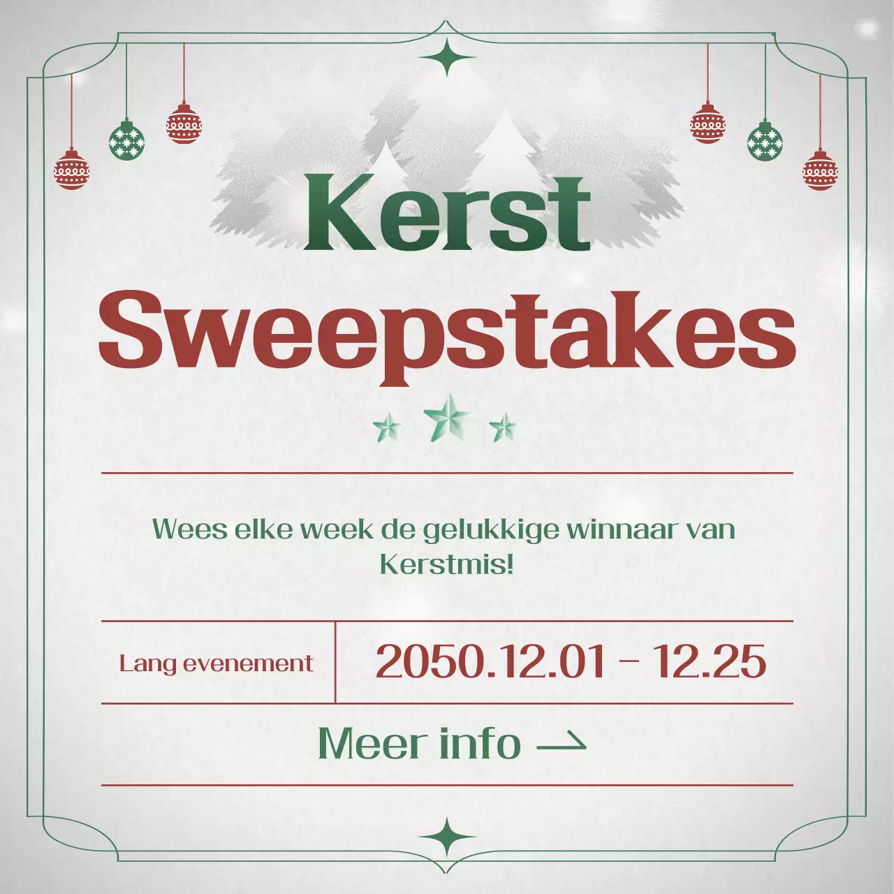 Rood Vintage Kerstevenement