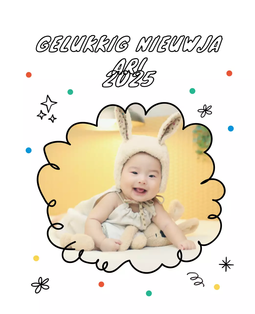 Schattige nieuwjaarskalender