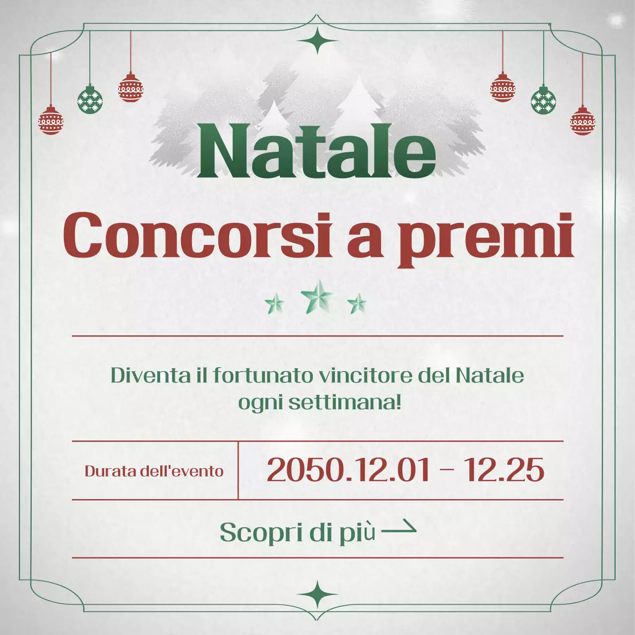 Evento natalizio Red Vintage