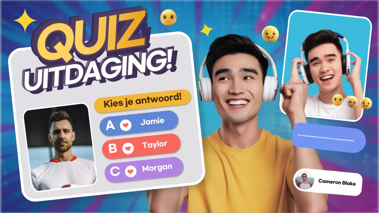 aankondiging regenboog moderne quiz