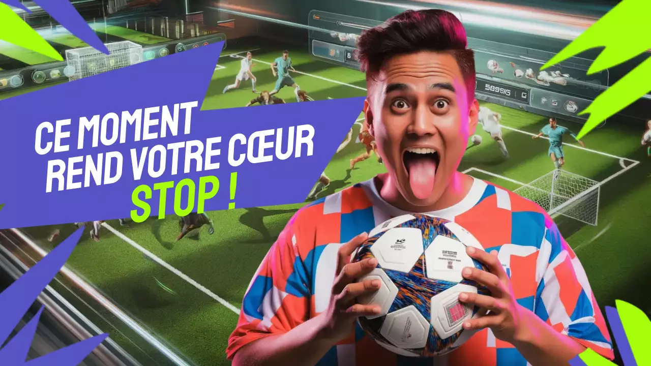 publicité colorée pour le football