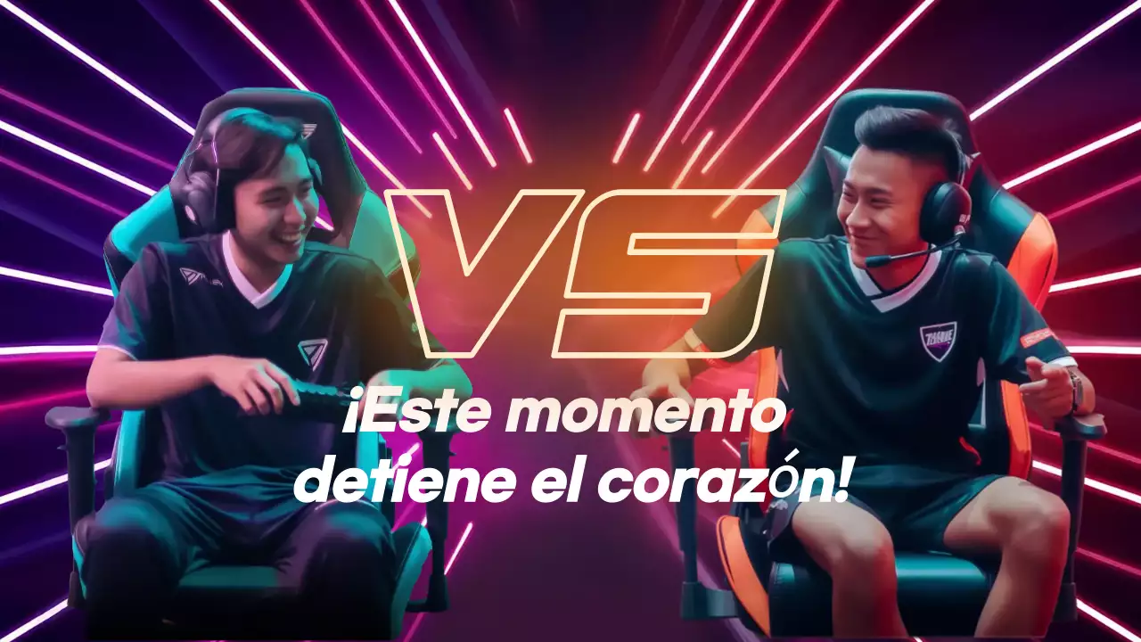 anuncio de neón de juegos modernos