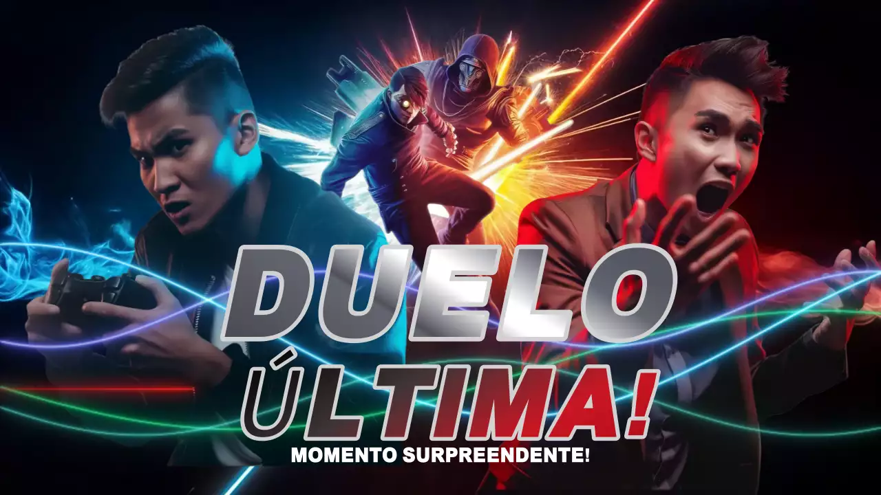 anúncio de jogos modernos em néon