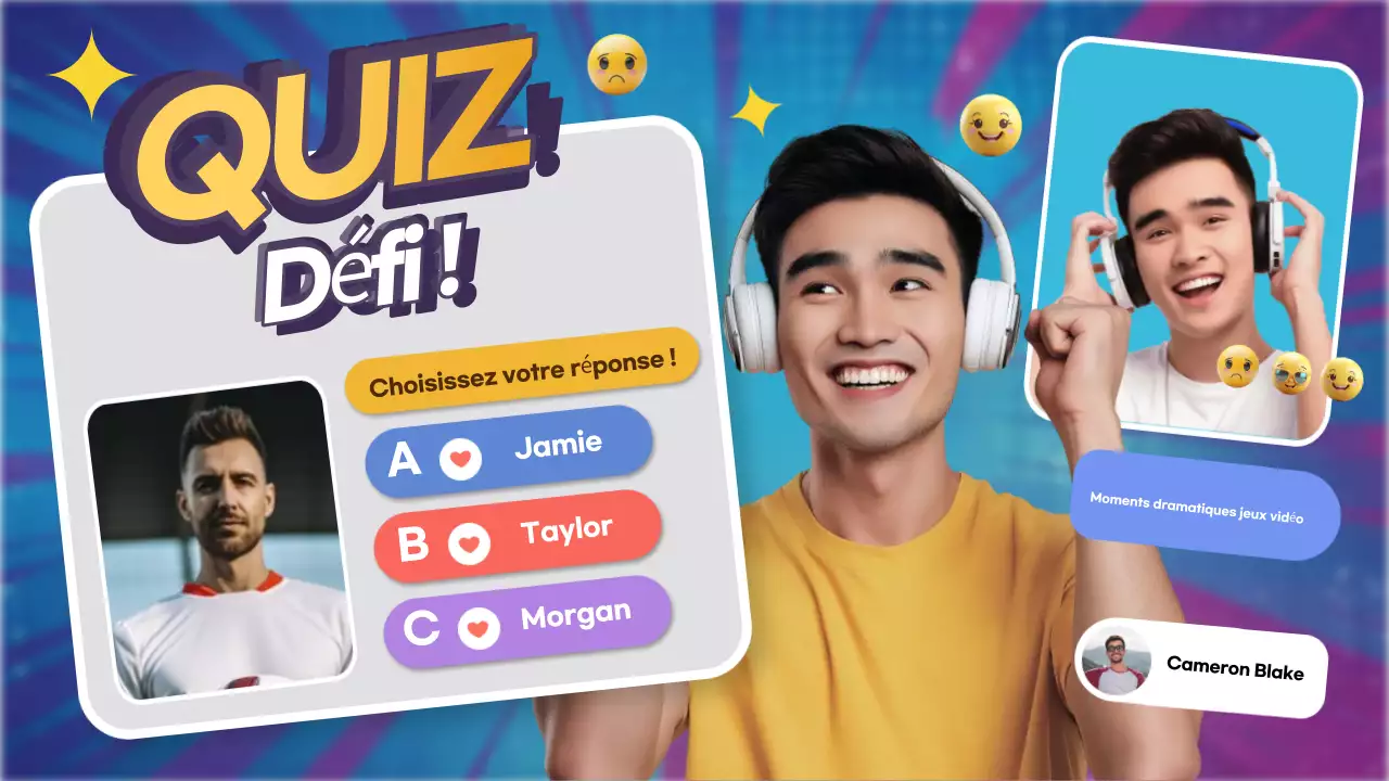 annonce du quiz moderne arc-en-ciel