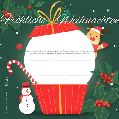 Abstrakte niedliche Weihnachtskarte