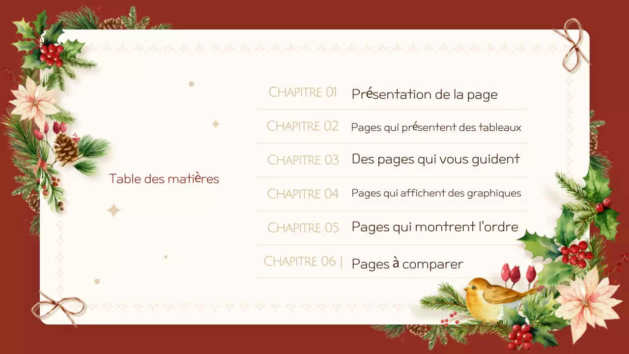 Guide de Noël Red Tidy
