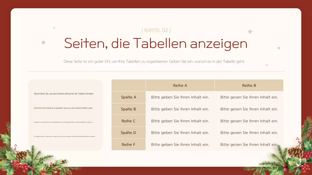 Red Tidy Weihnachtsführer