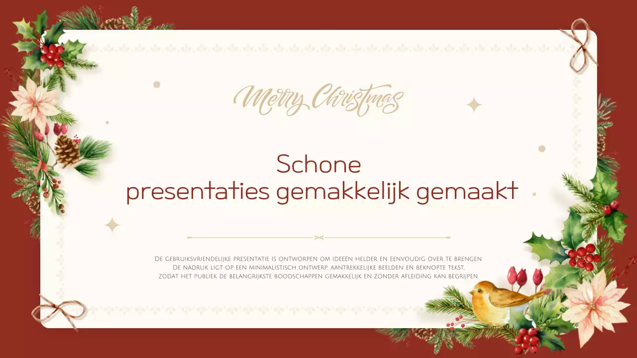 Rode opgeruimde kerstgids