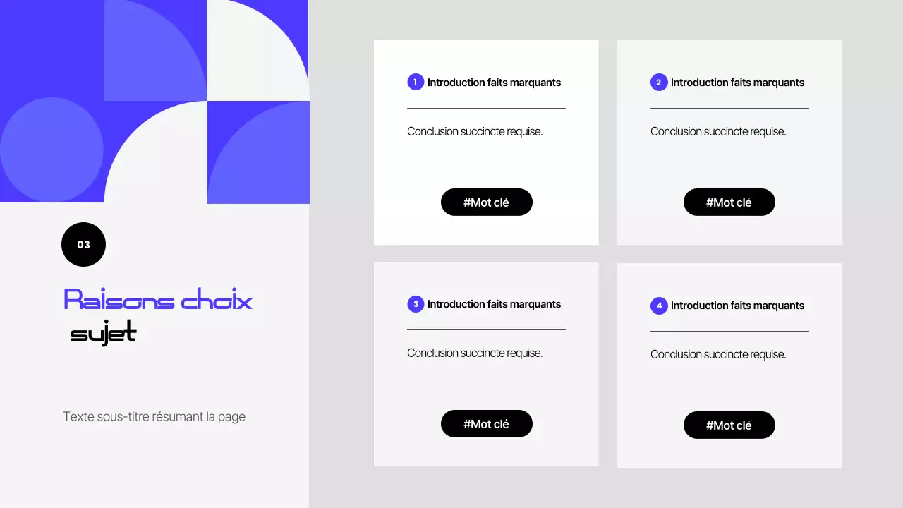 Documentation de présentation moderne bleue