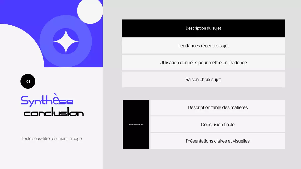 Documentation de présentation moderne bleue