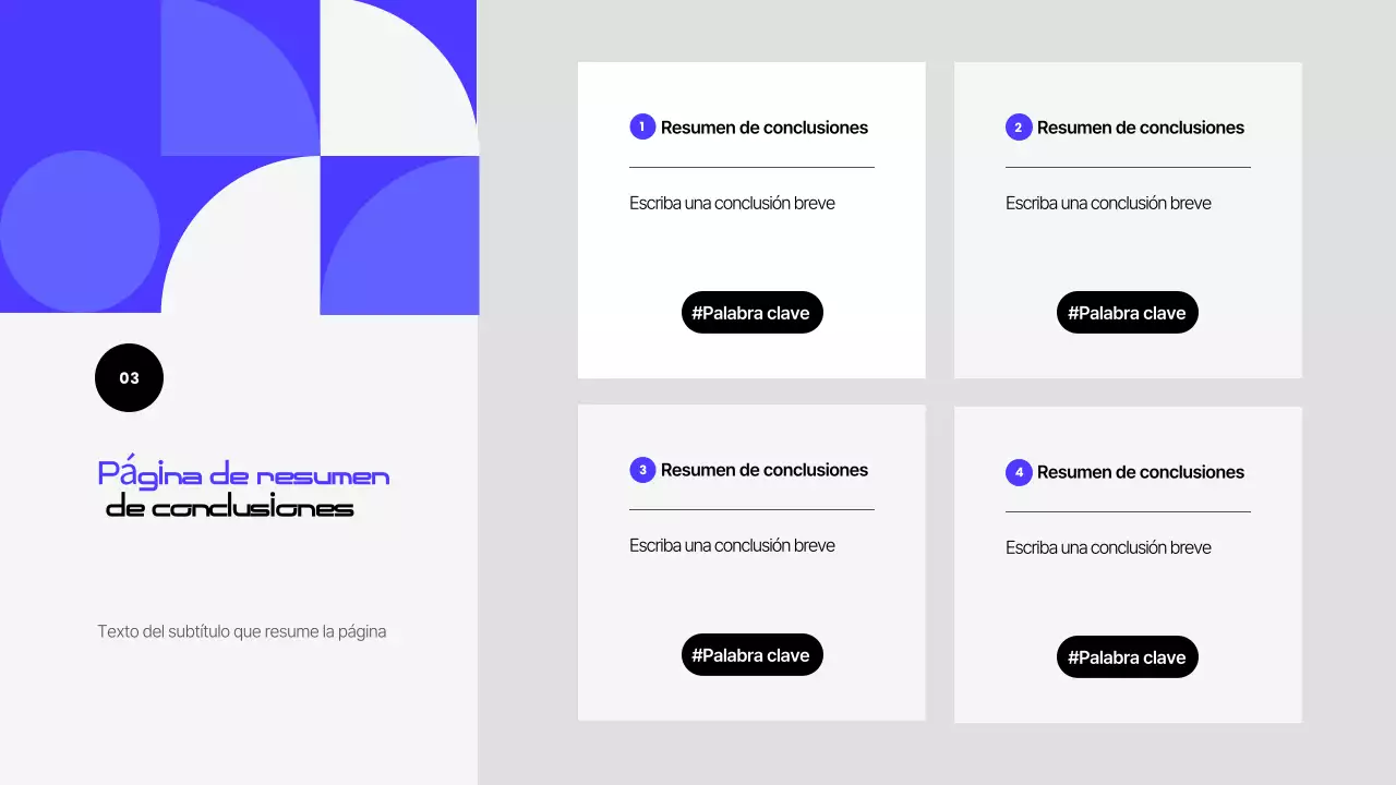 Documentación de la Presentación Moderna Azul