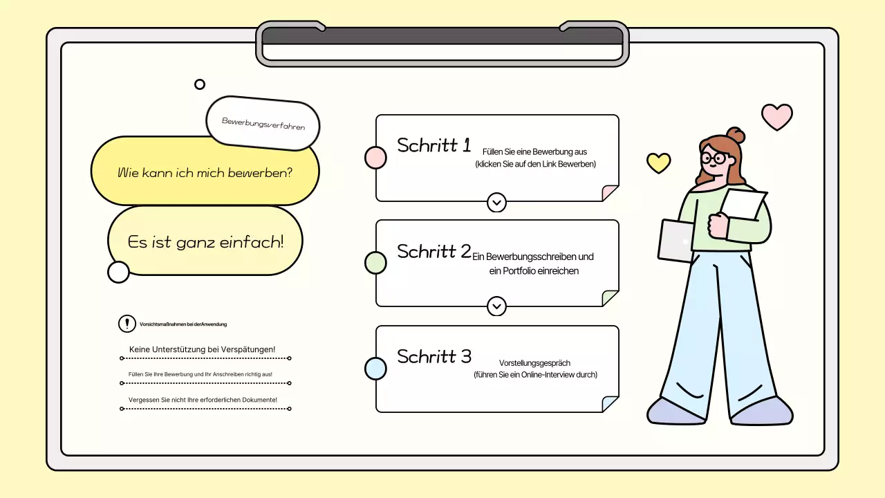 Yellow Cute Stellenausschreibungen