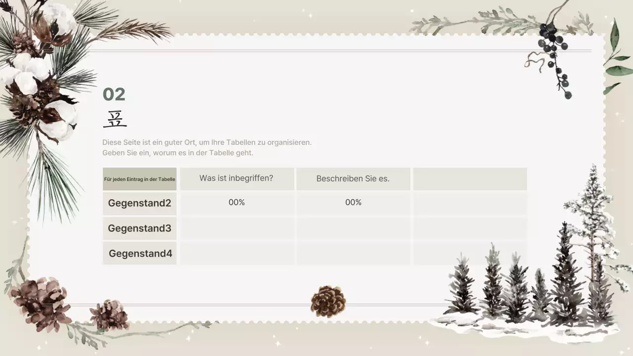 Beige Einfache Winter-Lehrmittel