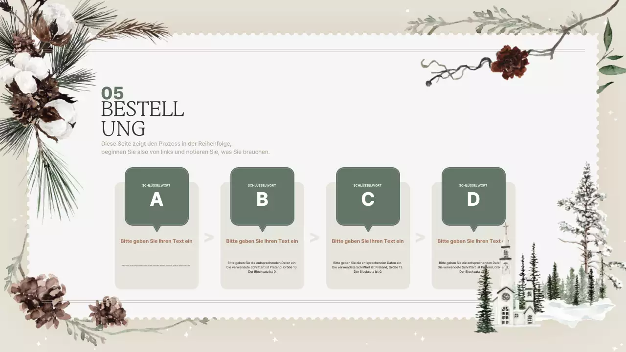 Beige Einfache Winter-Lehrmittel