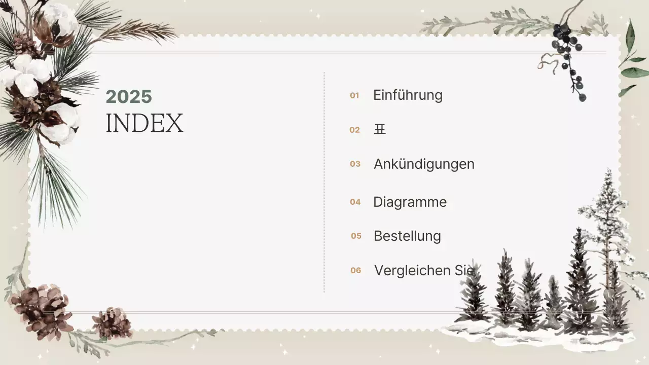 Beige Einfache Winter-Lehrmittel