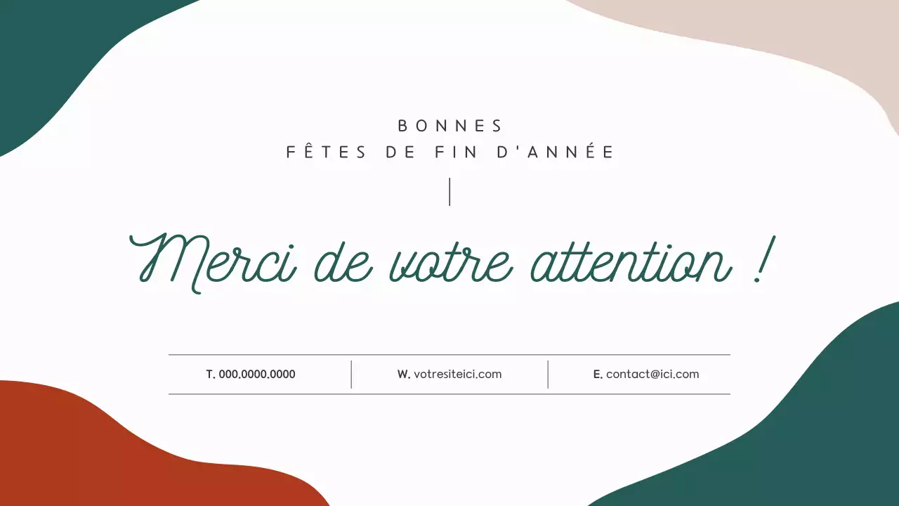 Rapport de fin d'année dans un motif géométrique rouge et vert