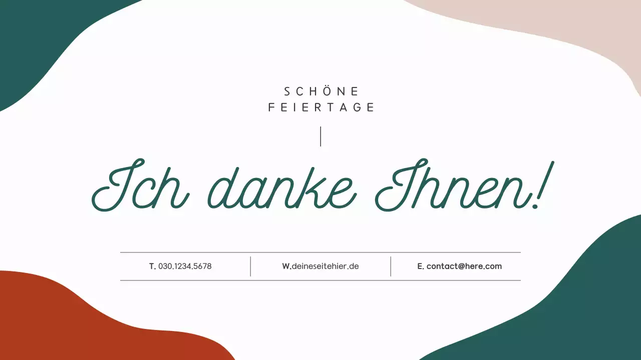 Jahresendbericht in einem geometrischen Muster aus Rot und Grün