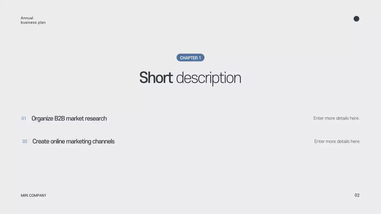 Gray Minimalist Yearly Planner