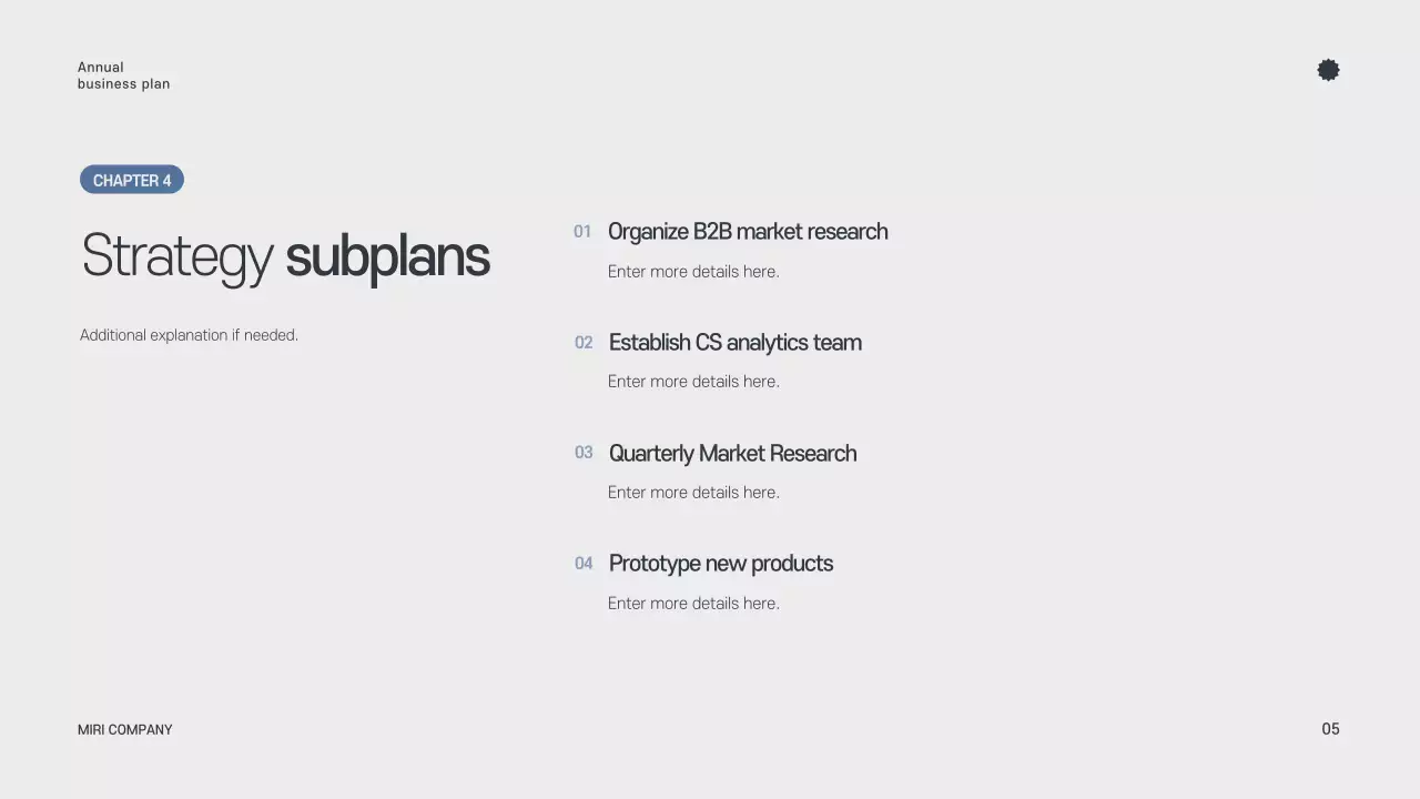 Gray Minimalist Yearly Planner