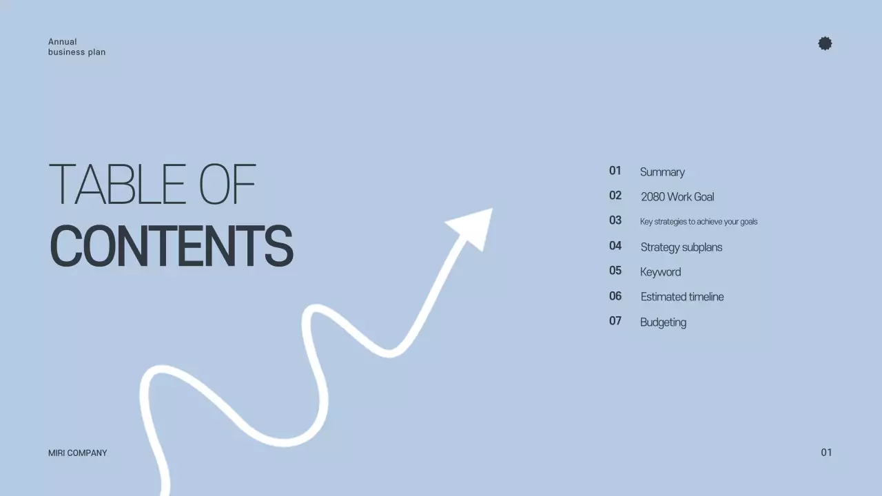 Gray Minimalist Yearly Planner