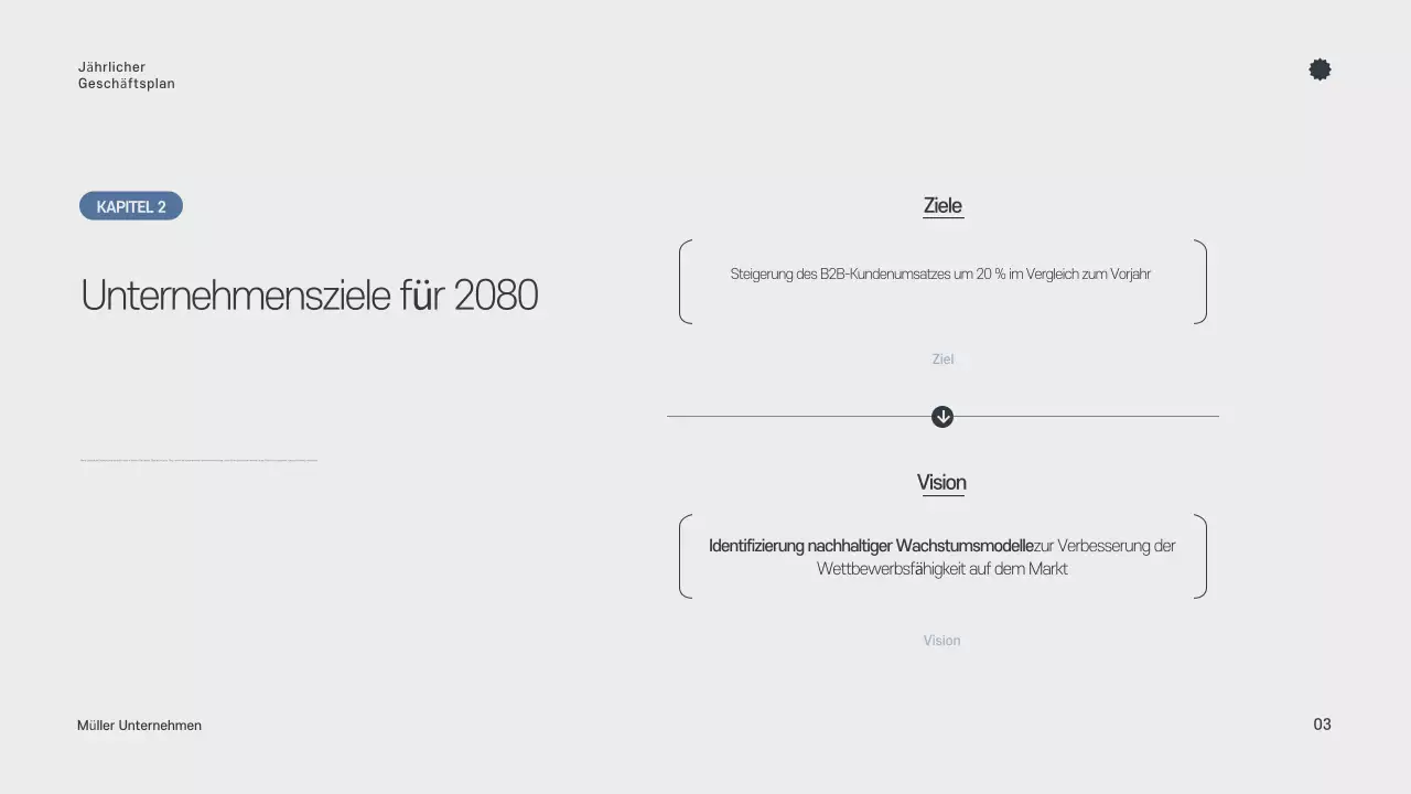 Grauer minimalistischer Jahresplaner
