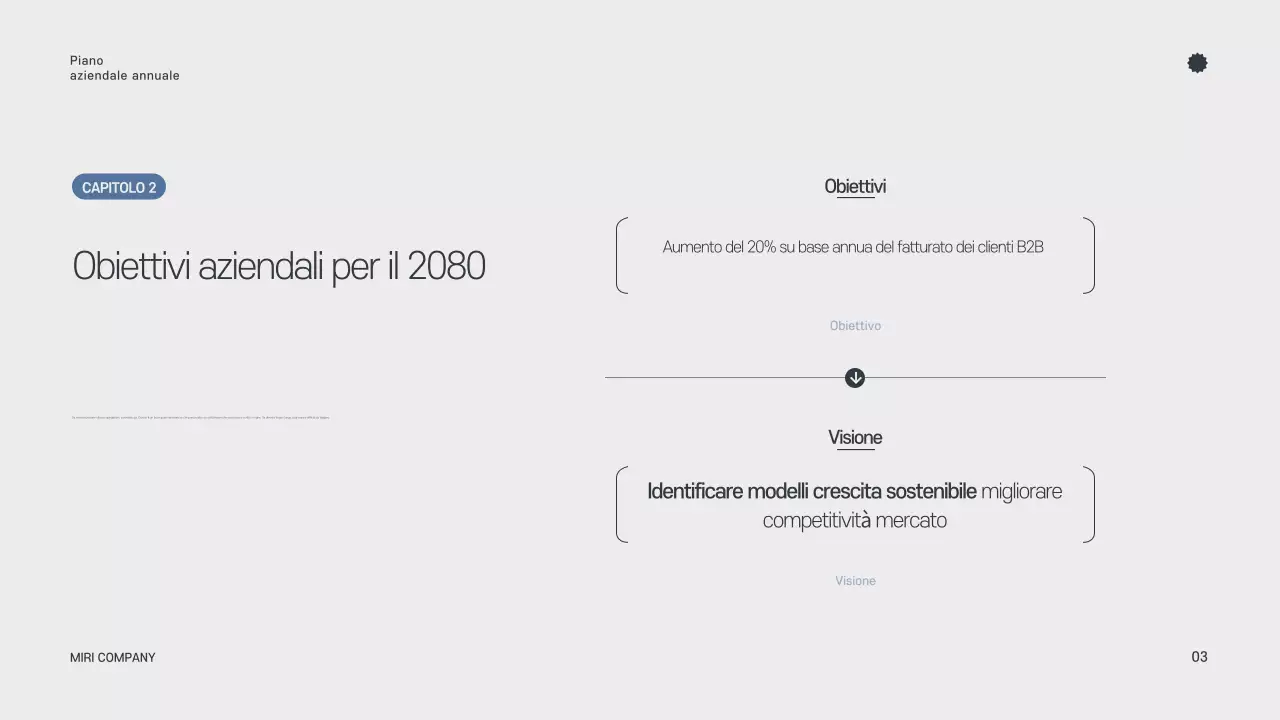 Pianificatore annuale minimalista grigio