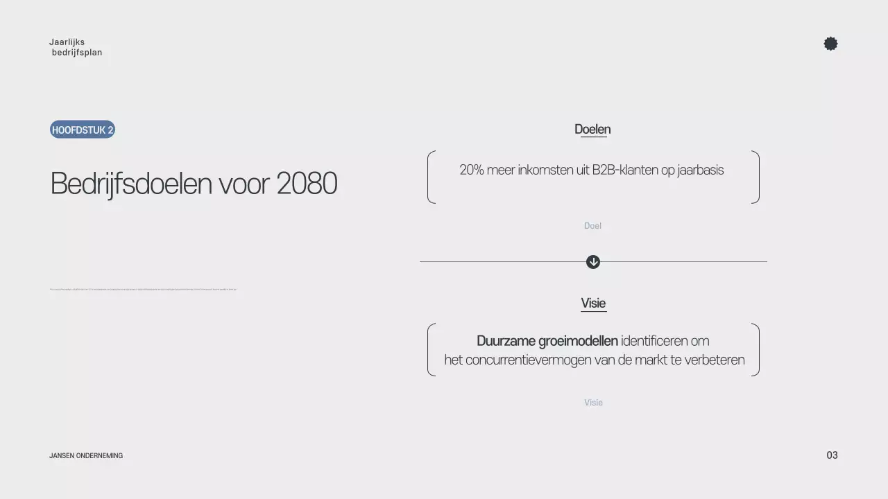 Grijze minimalistische jaarplanner