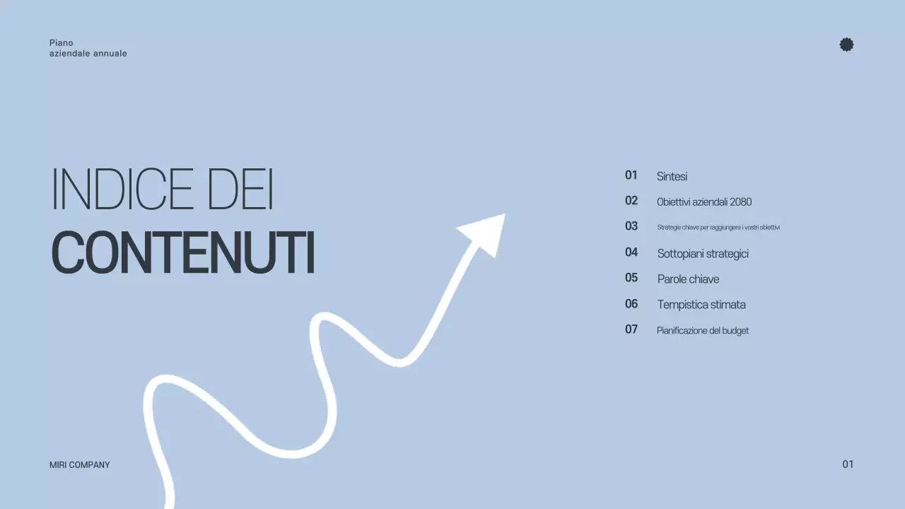 Pianificatore annuale minimalista grigio