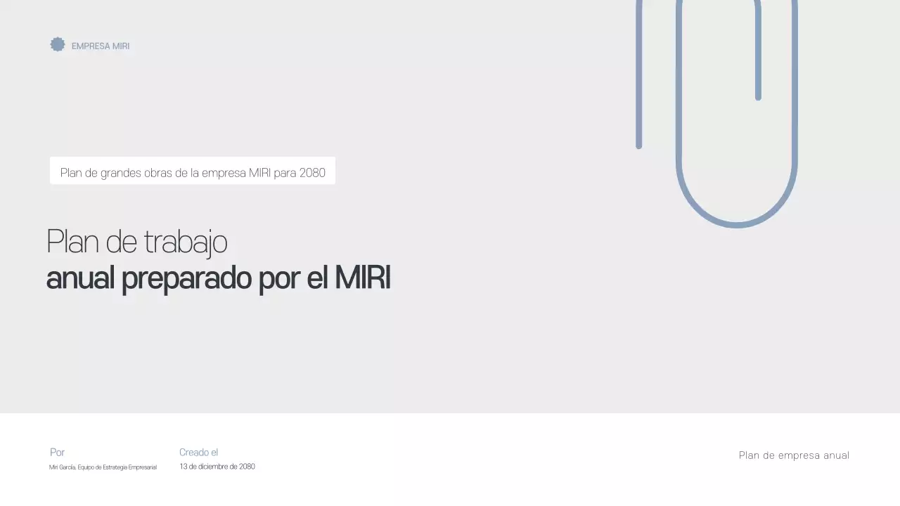 Planificador anual minimalista gris