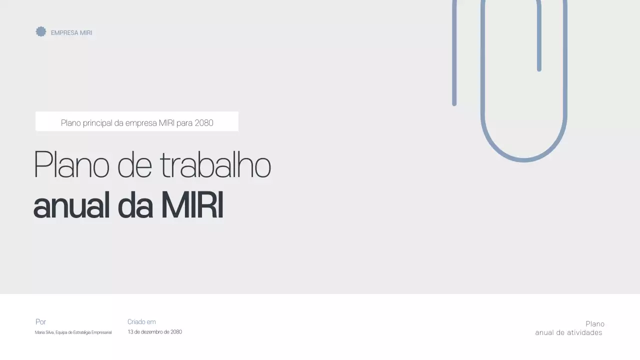 Agenda de planeamento anual minimalista cinzenta