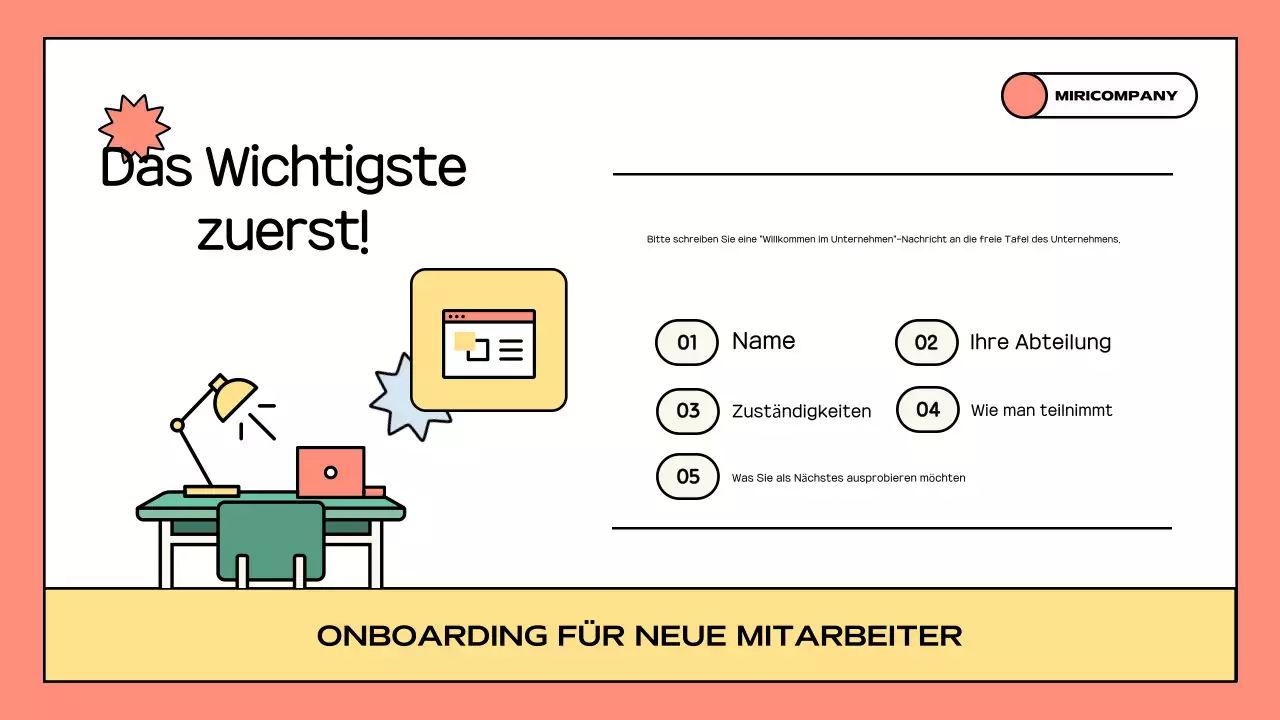 Orange Ein Leitfaden für das Arbeitsleben