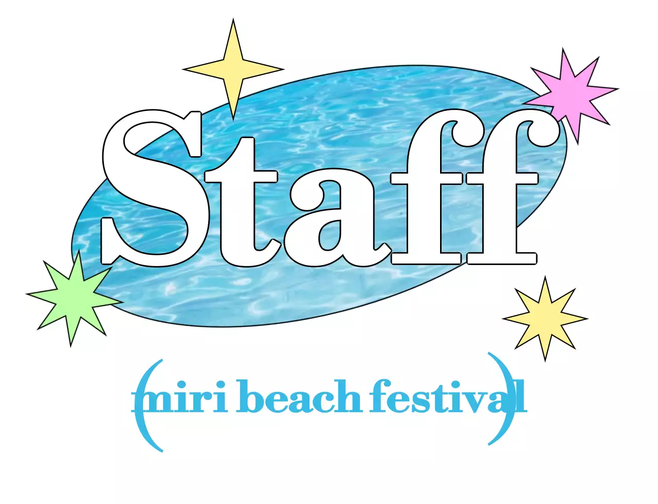 Acara festival pop biru muda