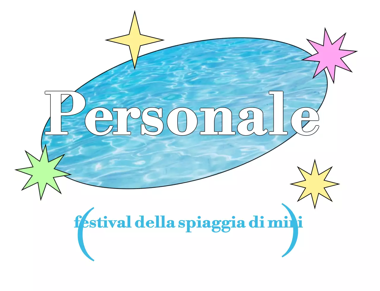 Evento pop festival azzurro