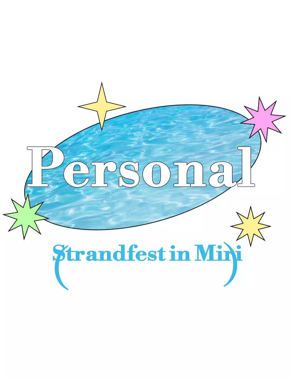 Hellblaues Pop-Festival