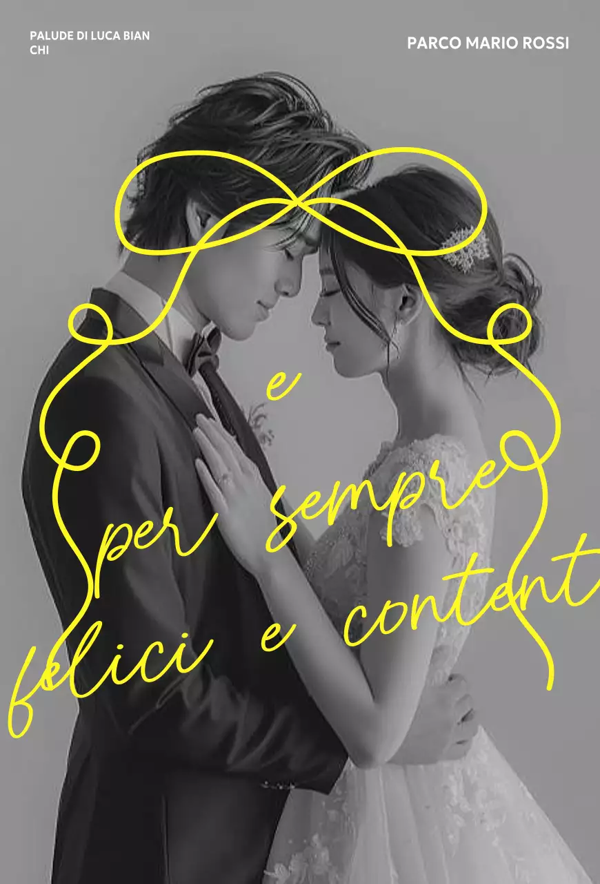 Invito di nozze classico in bianco e nero