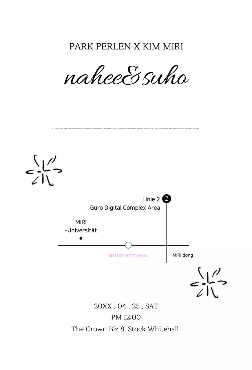 Rosa gemütliche Hochzeitseinladung