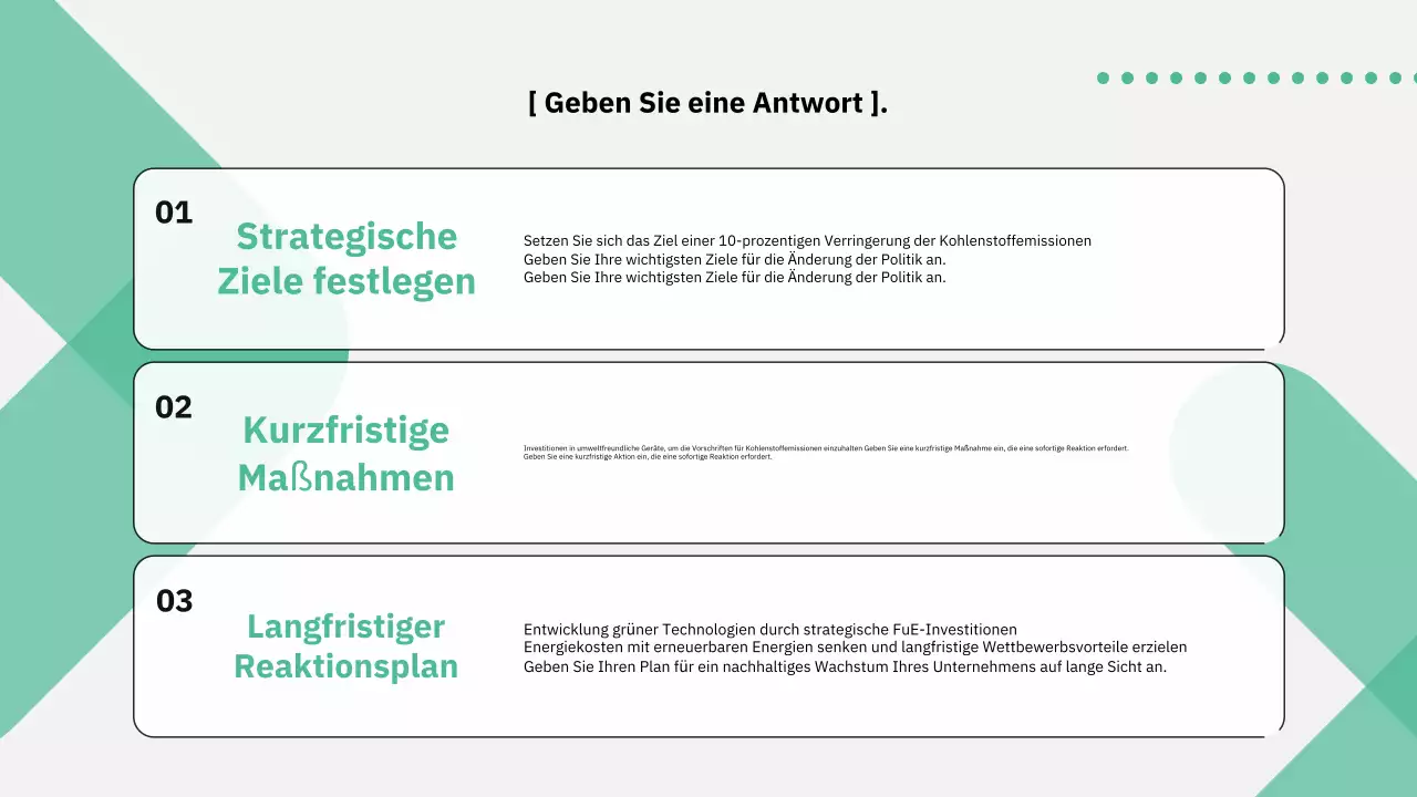 Moderne politische Leitlinien in grün und grau erklärt