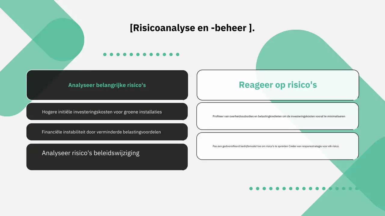 Moderne beleidsrichtlijnen uitgelegd in groen en grijs