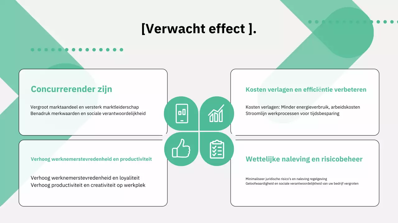 Moderne beleidsrichtlijnen uitgelegd in groen en grijs