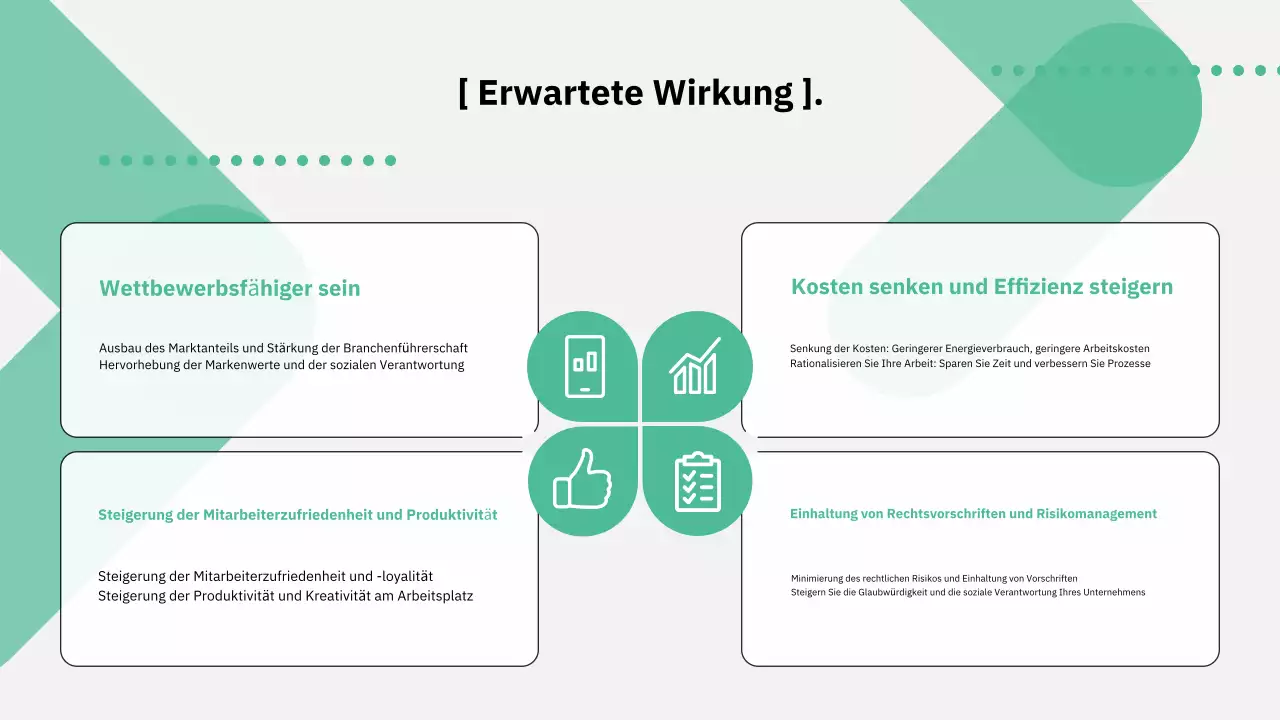 Moderne politische Leitlinien in grün und grau erklärt