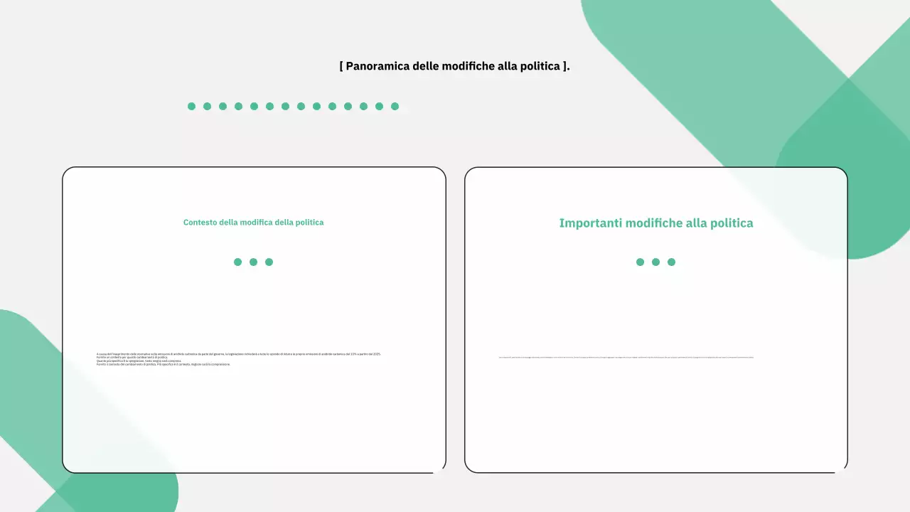 Guida politica moderna spiegata in verde e grigio