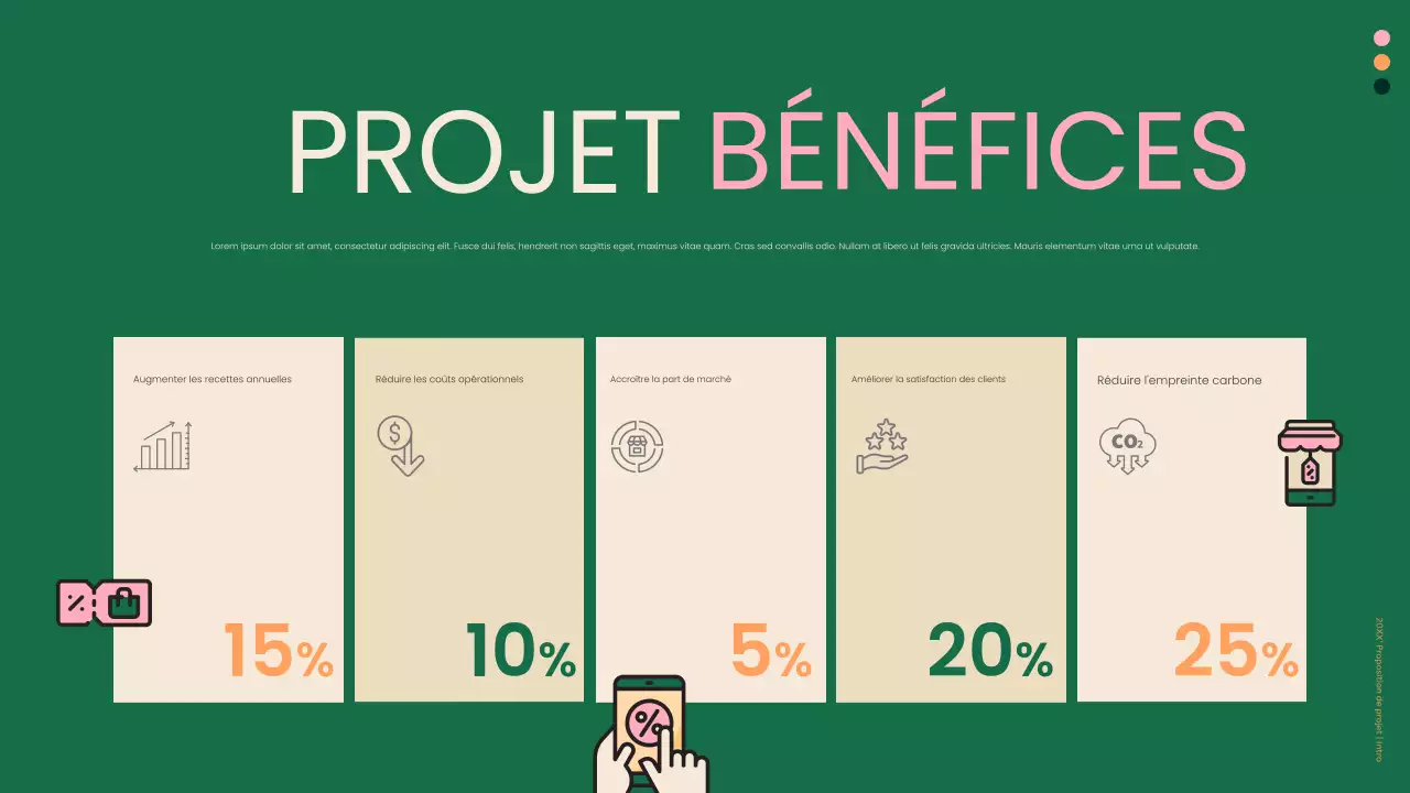 document d'entreprise moderne et écologique