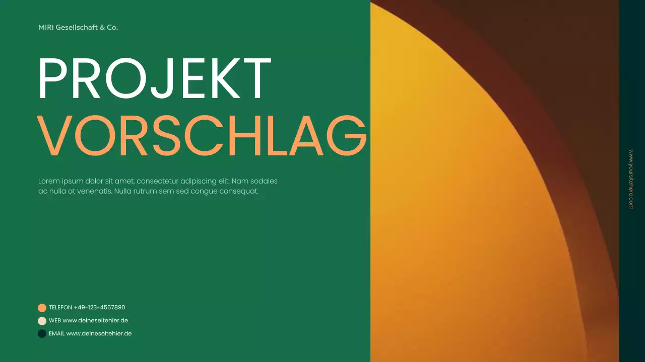 grünes modernes Geschäftsdokument