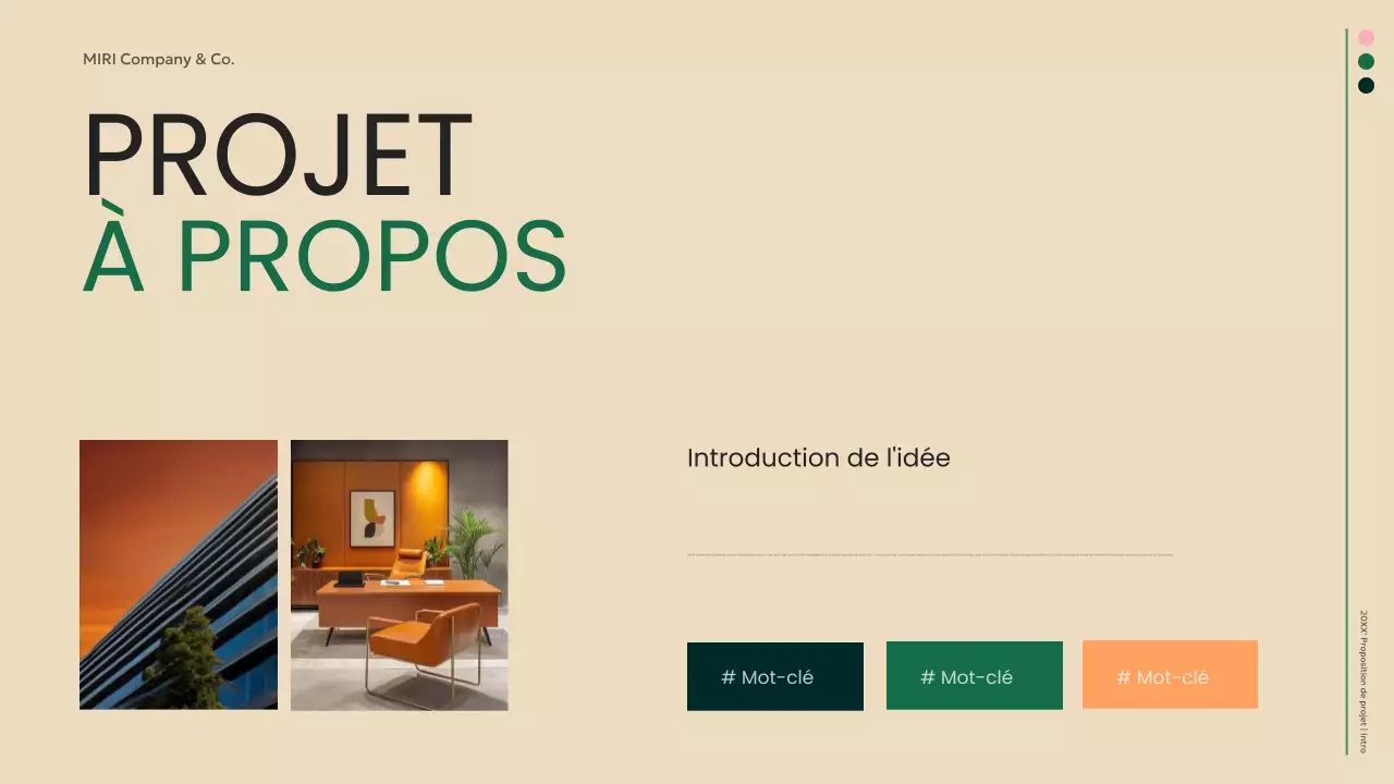 document d'entreprise moderne et écologique